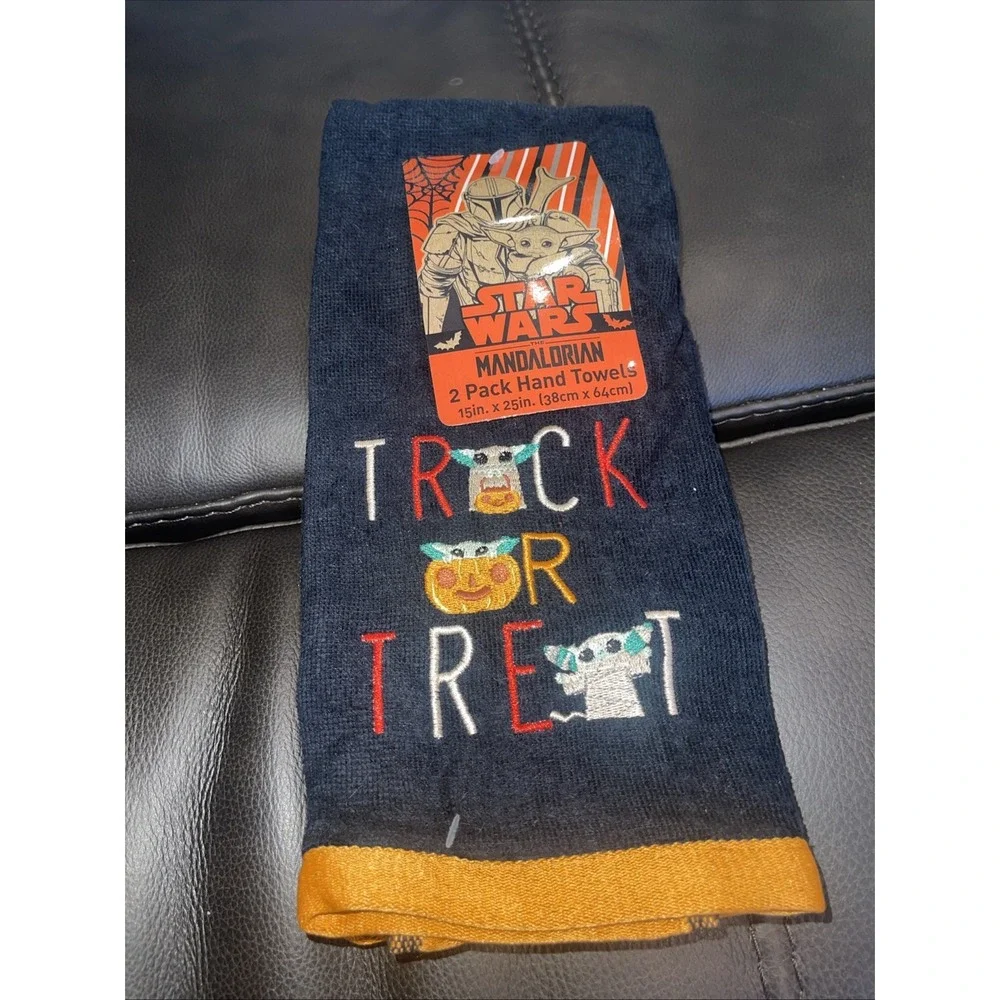 Star Wars Mandalorian Trick‎ or Treat Hand Towels Baby Yoda Grogu Halloween